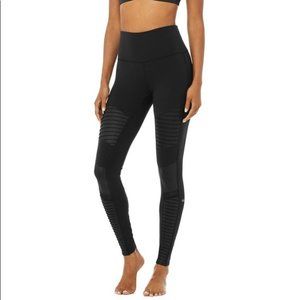 Alo High Waisted Moto Legging in Black Size XS